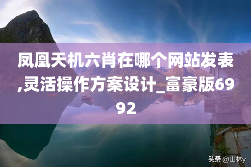 凤凰天机六肖在哪个网站发表,灵活操作方案设计_富豪版6992