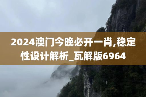 2024澳门今晚必开一肖,稳定性设计解析_瓦解版6964