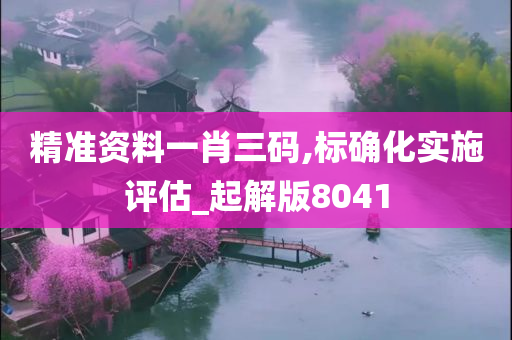 精准资料一肖三码,标确化实施评估_起解版8041