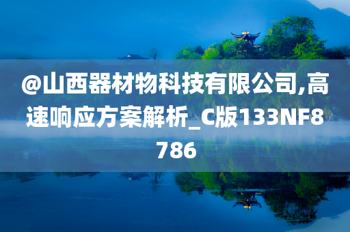 @山西器材物科技有限公司,高速响应方案解析_C版133NF8786