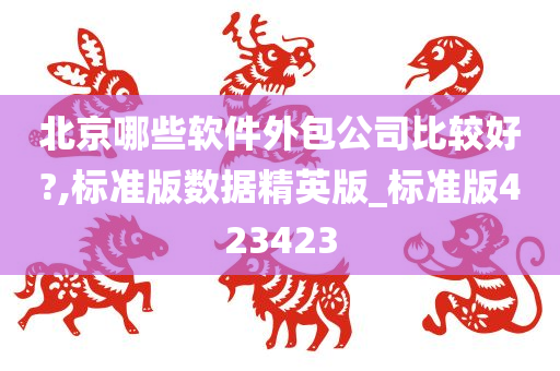 北京哪些软件外包公司比较好?,标准版数据精英版_标准版423423