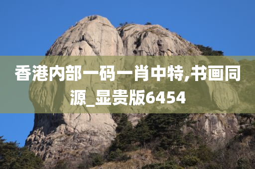 香港内部一码一肖中特,书画同源_显贵版6454