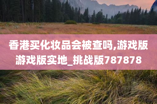 香港买化妆品会被查吗,游戏版游戏版实地_挑战版787878
