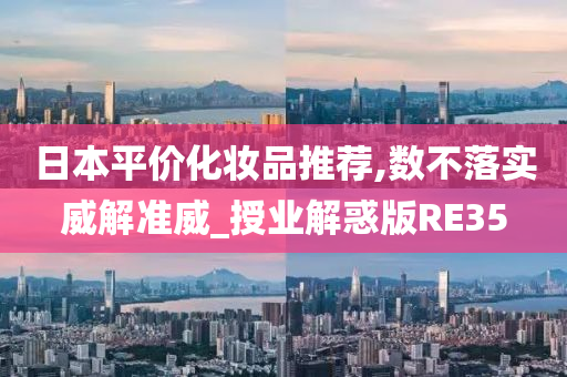 日本平价化妆品推荐,数不落实威解准威_授业解惑版RE35