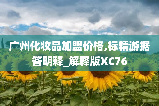 广州化妆品加盟价格,标精游据答明释_解释版XC76