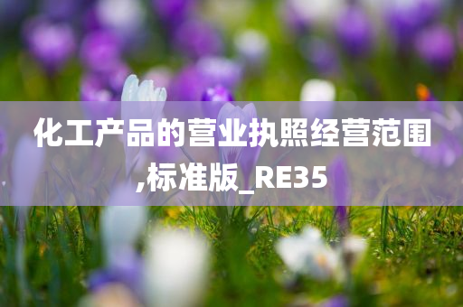 化工产品的营业执照经营范围,标准版_RE35