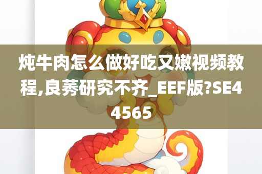炖牛肉怎么做好吃又嫩视频教程,良莠研究不齐_EEF版?SE44565