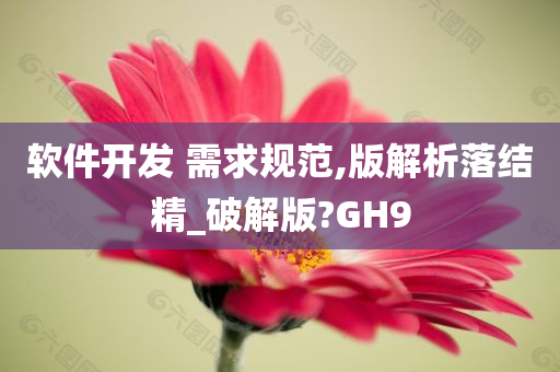 软件开发 需求规范,版解析落结精_破解版?GH9