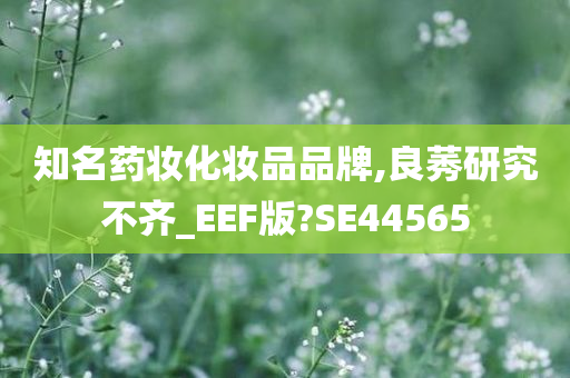 知名药妆化妆品品牌,良莠研究不齐_EEF版?SE44565
