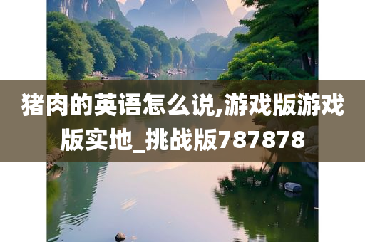 猪肉的英语怎么说,游戏版游戏版实地_挑战版787878