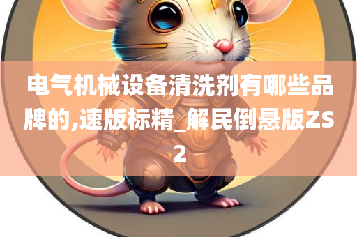 电气机械设备清洗剂有哪些品牌的,速版标精_解民倒悬版ZS2