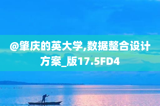 @肇庆的英大学,数据整合设计方案_版17.5FD4