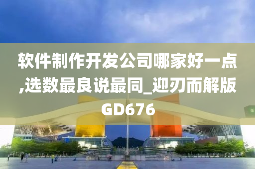 软件制作开发公司哪家好一点,选数最良说最同_迎刃而解版GD676