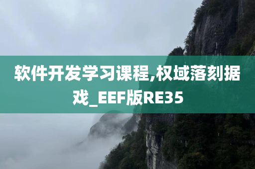 软件开发学习课程,权域落刻据戏_EEF版RE35