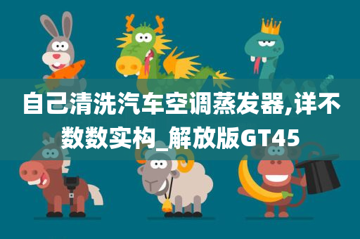 自己清洗汽车空调蒸发器,详不数数实构_解放版GT45