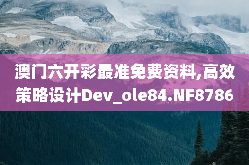 澳门六开彩最准免费资料,高效策略设计Dev_ole84.NF8786