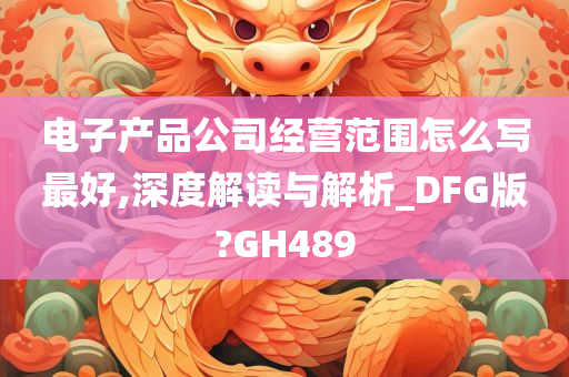 电子产品公司经营范围怎么写最好,深度解读与解析_DFG版?GH489