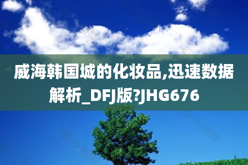 威海韩国城的化妆品,迅速数据解析_DFJ版?JHG676