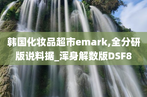 韩国化妆品超市emark,全分研版说料据_浑身解数版DSF8