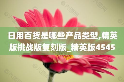 日用百货是哪些产品类型,精英版挑战版复刻版_精英版4545