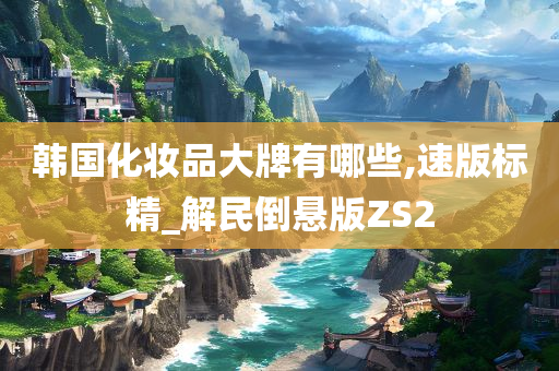 韩国化妆品大牌有哪些,速版标精_解民倒悬版ZS2