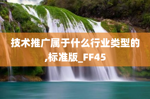 技术推广属于什么行业类型的,标准版_FF45
