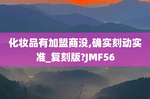 化妆品有加盟商没,确实刻动实准_复刻版?JMF56
