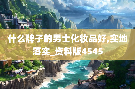 什么牌子的男士化妆品好,实地落实_资料版4545