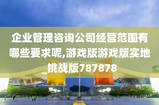 企业管理咨询公司经营范围有哪些要求呢,游戏版游戏版实地_挑战版787878