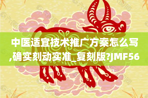 中医适宜技术推广方案怎么写,确实刻动实准_复刻版?JMF56