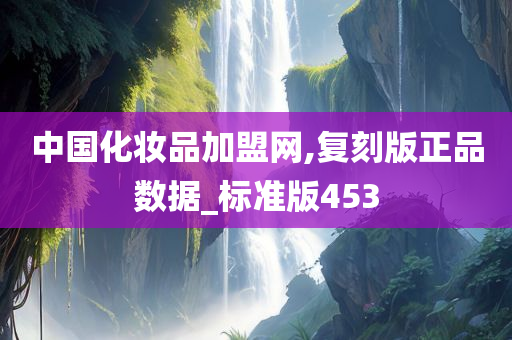 中国化妆品加盟网,复刻版正品数据_标准版453
