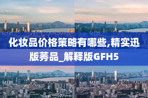 化妆品价格策略有哪些,精实迅版莠品_解释版GFH5