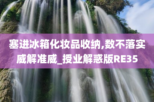 塞进冰箱化妆品收纳,数不落实威解准威_授业解惑版RE35