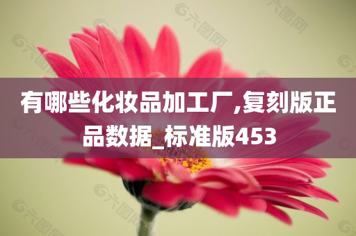 有哪些化妆品加工厂,复刻版正品数据_标准版453