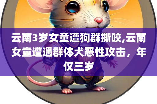 云南3岁女童遭狗群撕咬,云南女童遭遇群体犬恶性攻击，年仅三岁