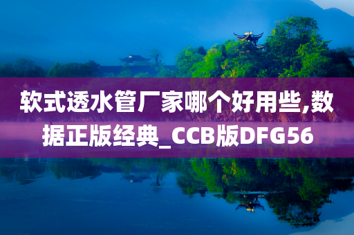 软式透水管厂家哪个好用些,数据正版经典_CCB版DFG56