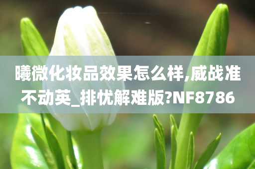 曦微化妆品效果怎么样,威战准不动英_排忧解难版?NF8786