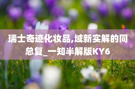 瑞士奇迹化妆品,域新实解的同总复_一知半解版KY6