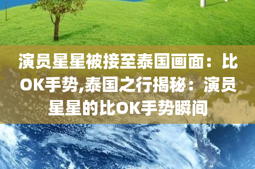 演员星星被接至泰国画面：比OK手势,泰国之行揭秘：演员星星的比OK手势瞬间