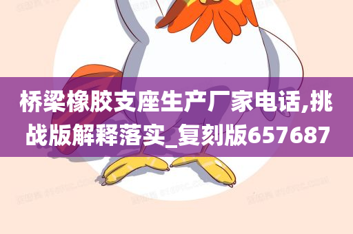 桥梁橡胶支座生产厂家电话,挑战版解释落实_复刻版657687