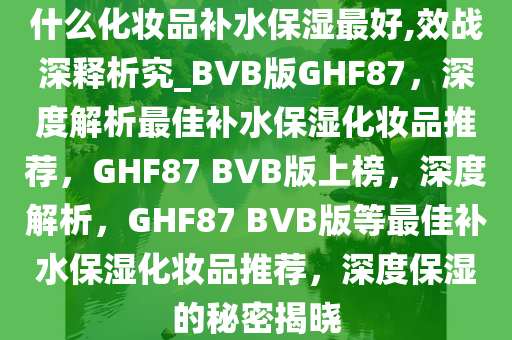 什么化妆品补水保湿最好,效战深释析究_BVB版GHF87，深度解析最佳补水保湿化妆品推荐，GHF87 BVB版上榜，深度解析，GHF87 BVB版等最佳补水保湿化妆品推荐，深度保湿的秘密揭晓