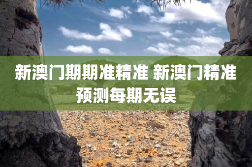 新澳门期期准精准 新澳门精准预测每期无误