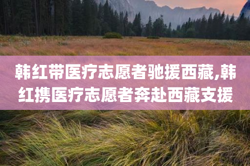 韩红带医疗志愿者驰援西藏,韩红携医疗志愿者奔赴西藏支援