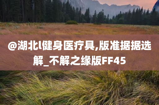 @湖北l健身医疗具,版准据据选解_不解之缘版FF45