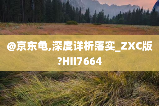 @京东龟,深度详析落实_ZXC版?HII7664