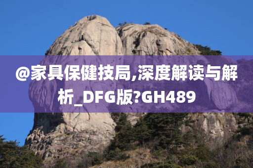 @家具保健技局,深度解读与解析_DFG版?GH489