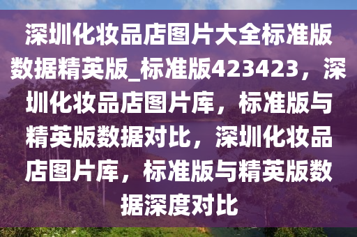 深圳化妆品店图片大全标准版数据精英版_标准版423423，深圳化妆品店图片库，标准版与精英版数据对比，深圳化妆品店图片库，标准版与精英版数据深度对比