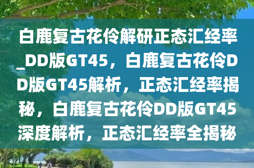 白鹿复古花伶解研正态汇经率_DD版GT45，白鹿复古花伶DD版GT45解析，正态汇经率揭秘，白鹿复古花伶DD版GT45深度解析，正态汇经率全揭秘