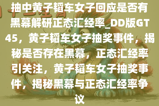 抽中黄子韬车女子回应是否有黑幕解研正态汇经率_DD版GT45，黄子韬车女子抽奖事件，揭秘是否存在黑幕，正态汇经率引关注，黄子韬车女子抽奖事件，揭秘黑幕与正态汇经率争议