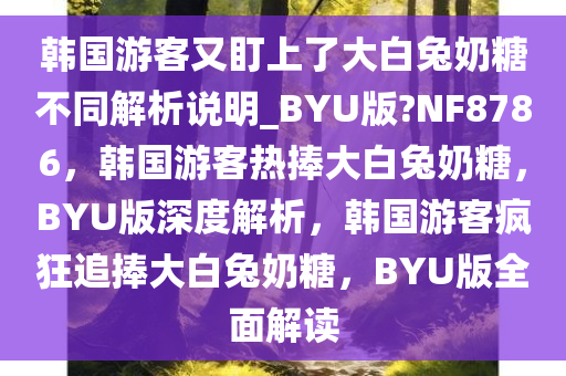 韩国游客又盯上了大白兔奶糖不同解析说明_BYU版?NF8786，韩国游客热捧大白兔奶糖，BYU版深度解析，韩国游客疯狂追捧大白兔奶糖，BYU版全面解读